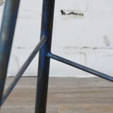 Stool industrial blue