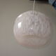 Pink clichy glass walk-in hanging