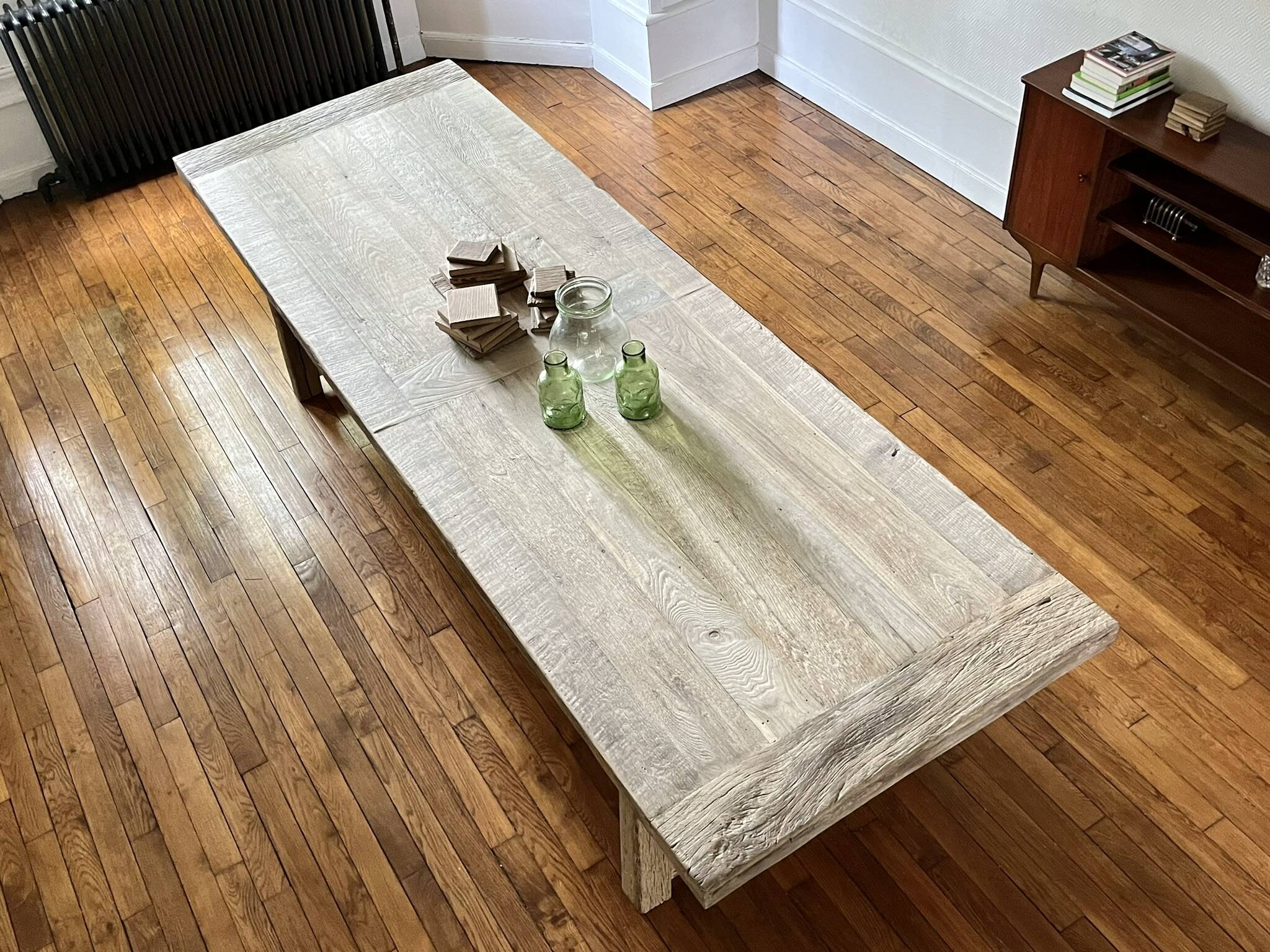 Farm Table Founder in Solid Antique Oak 250 cm long