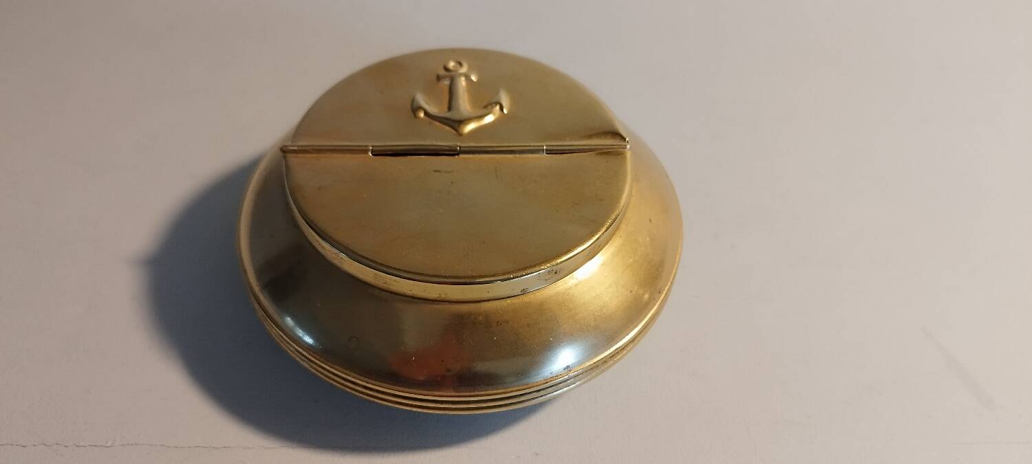 Marine brass ashtray