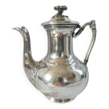 Christofle teapot, coffee pot silver-plated metal 19th art nouveau