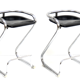 Tabourets de bar vintage en chrome conçus par Börger Lindau & Bo Lindekrantz pour Lammhults