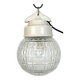 Vintage White Porcelain Pendant Light, 1970s