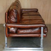 Restored suite Tim Bates for Pieff Mandarin leather chrome hardwood.