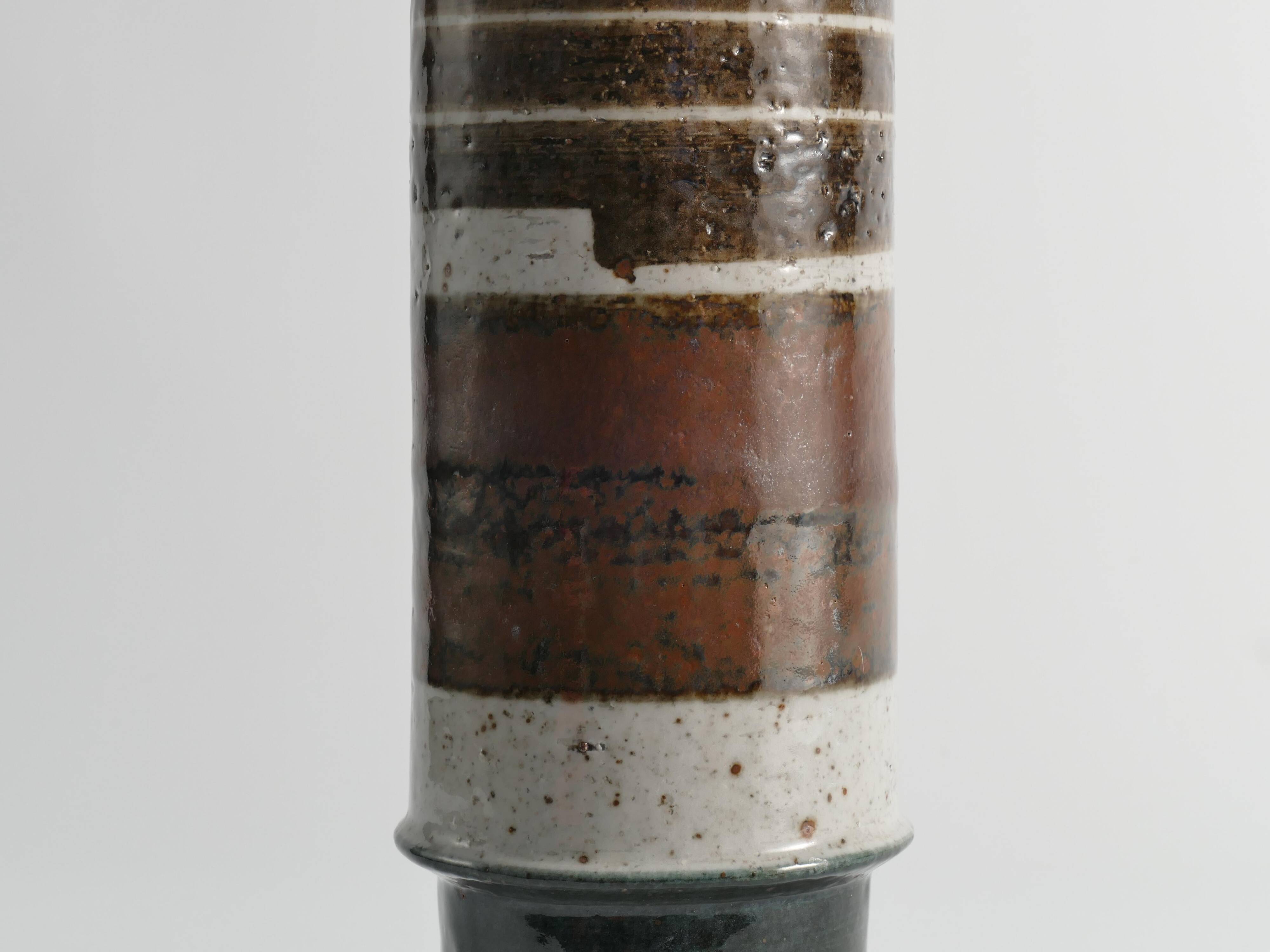 Scandinavian Modern Chamotte Stoneware Vase by Inger Persson for Rörstrand, 1960