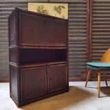 Secretary in bamboo rattan and canning