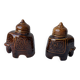 2 pots à thé figurant un éléphant