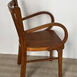 Curved wooden child's armchair - early 20th century