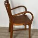 Curved wooden child's armchair - early 20th century