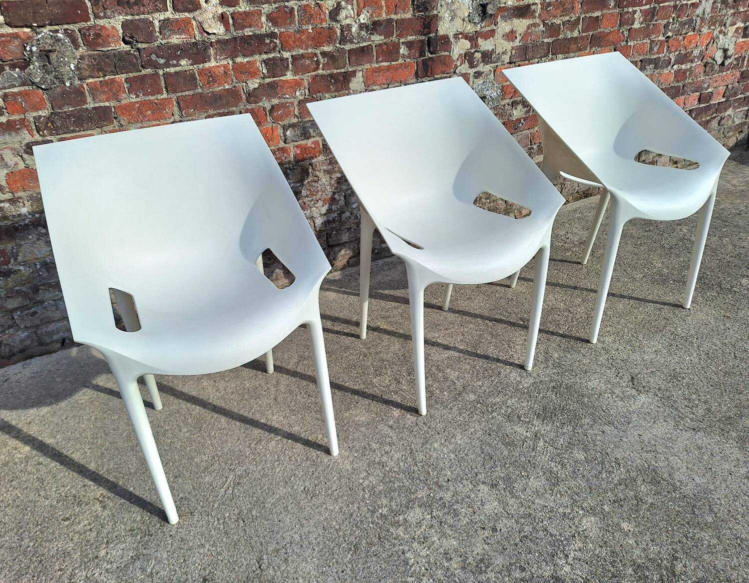 3 Kartell armchairs, model Dr.YES design Philippe Starck & Eugeni Qu