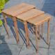 Nesting tables in oak from the 1930s.