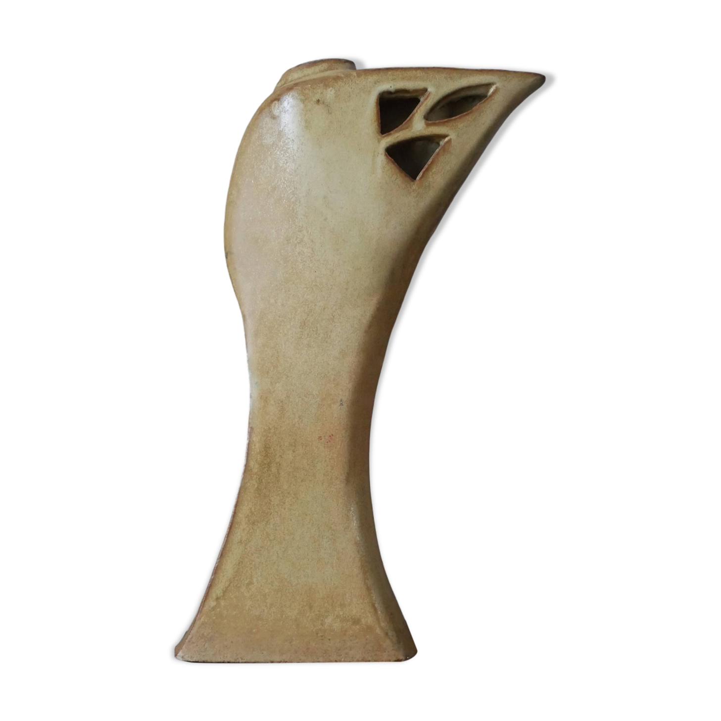 ceramic vase free form contemporary design scandinavian decoration handmade pottery stoneware