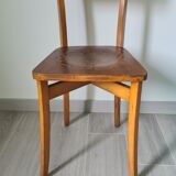 Bistro chair engraved in beech