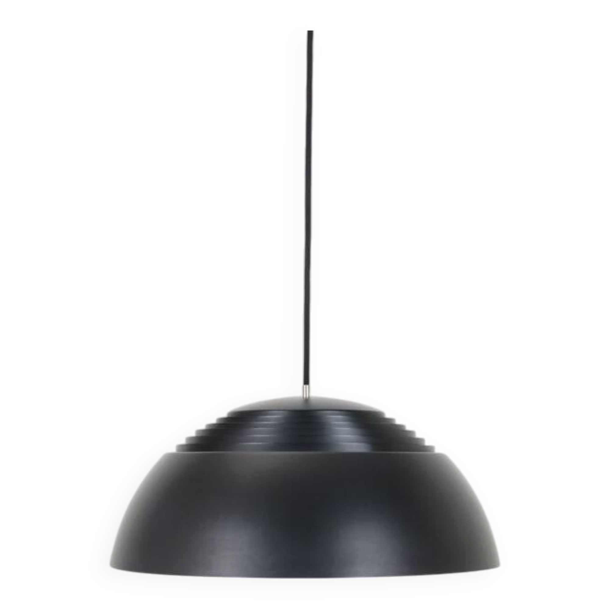 Noir Louis Poulsen 'AJ Royal 500' / Arne Jacobsen / Design danois moderne du milieu du siècle