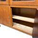 XL vintage display cabinet high in wood / cupboard / laboratory cupboard