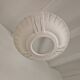 Plaster and frosted glass chandelier by Maison Arlus circa 1950