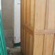 Parisian wardrobe in raw wood