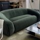 Emet three seater sofa, velvet deep soho home