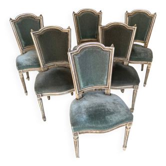 Lot de 6 chaises style Louis XVI