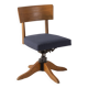 1930's Oak Swivel Office Chair by SMV, Sweden