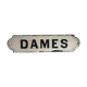 Ladies enamelled plaque
