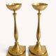 Scandinavian Modern Brass Candlesticks by Gunnar Ander for Ystad Metall