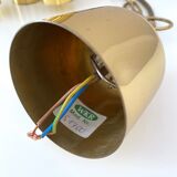 Hanging lamp wkr leuchten, brass chandelier, vintage interior.