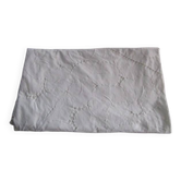 Antique embroidered round tablecloth 200cm