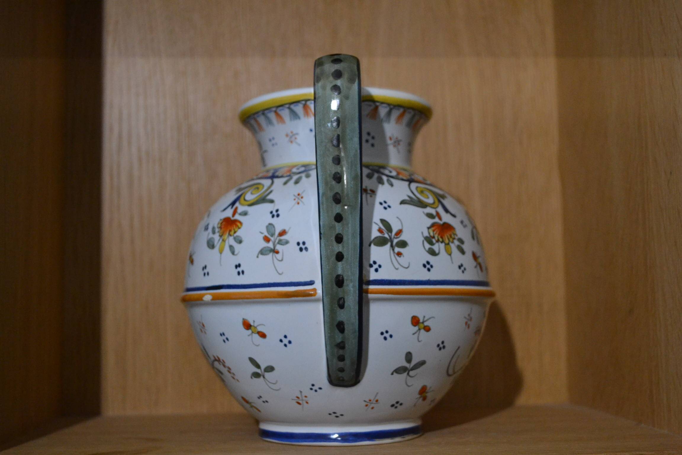 Amphora vase Rouen handmade decoration