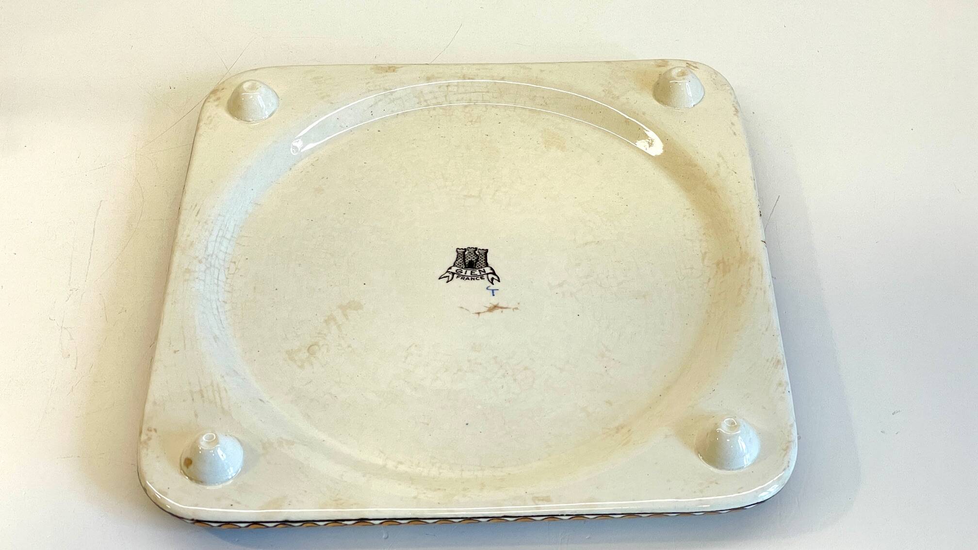 Ceramic coaster from gien france