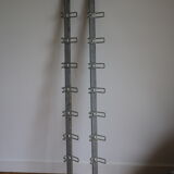 Grey school wall rack 10 hooks 1500mm