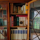Large glazed bookcase classic English style mahogany