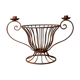 Metal basket with candlesticks