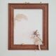 Antique carved wooden frame 64 x 54
