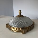 Worked glass ceiling lamp