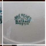 Six earthenware plates