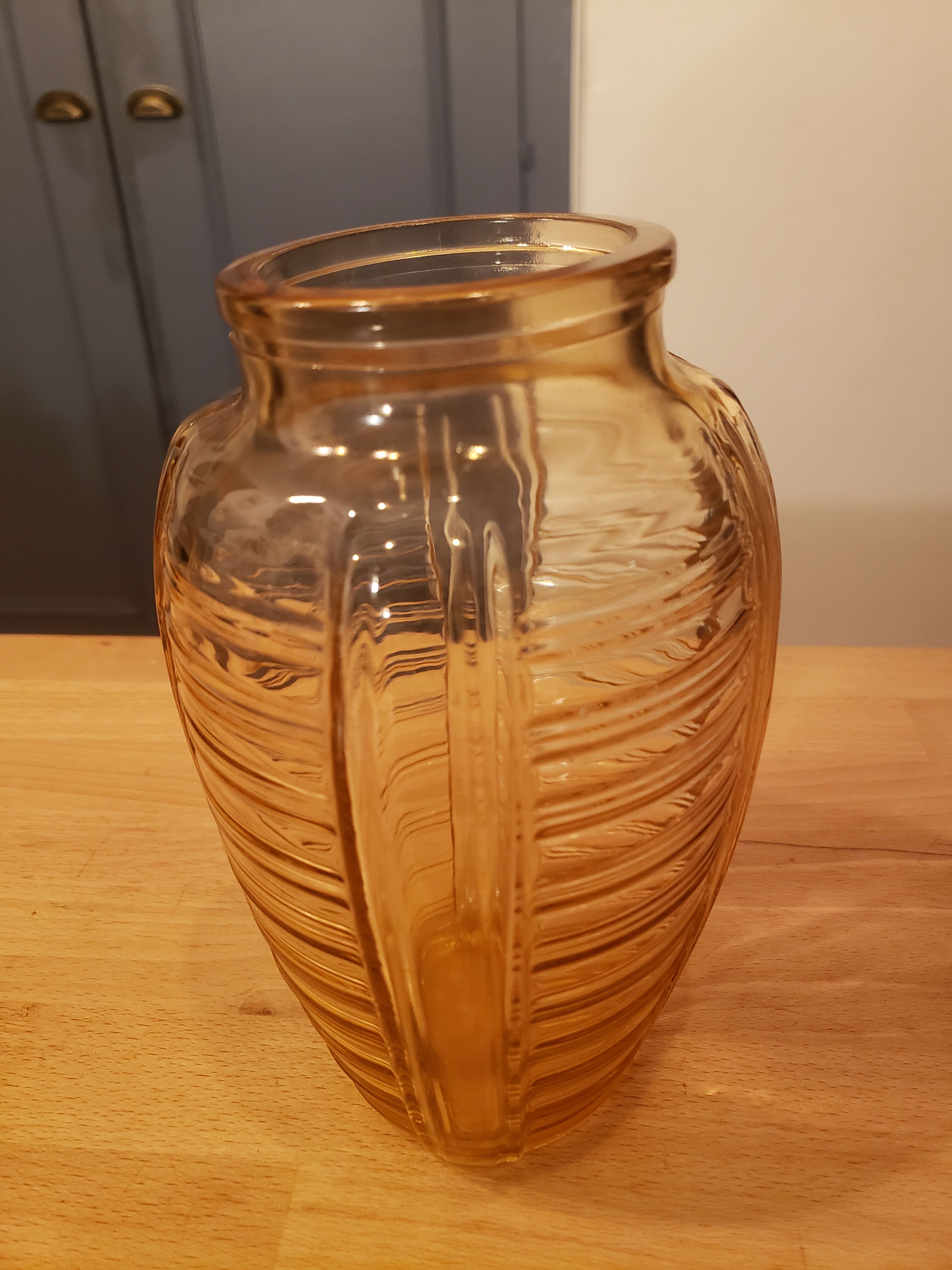 Pink vintage vase