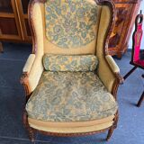 Louis XVI bergère armchairs, late 19th - early 20th century