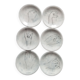 Plates hand language