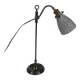 Lampe de bureau française avec abat-jour en verre, réglable, années 1930