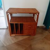 woven rattan chest of drawers - 2 drawers