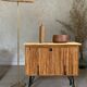 Vintage rattan bar buffet