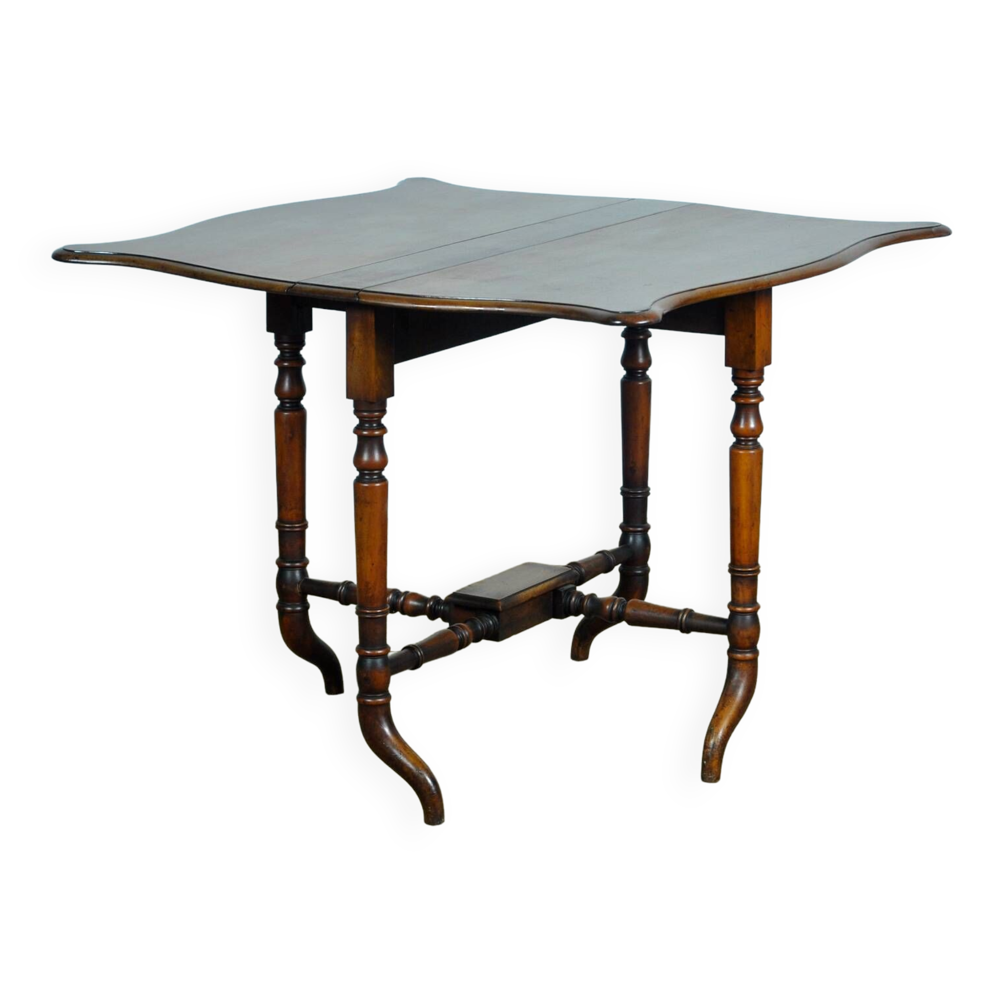 Antique oak drop leaf table, circa 1820