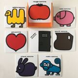 Set of 8 humorous vintage coasters