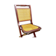 Chaise cannée pliante