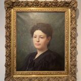 Portrait d’une jeune femme, signé H Mouthier (1880-1975)et daté 1907