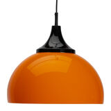 Orange space age pendant lamp