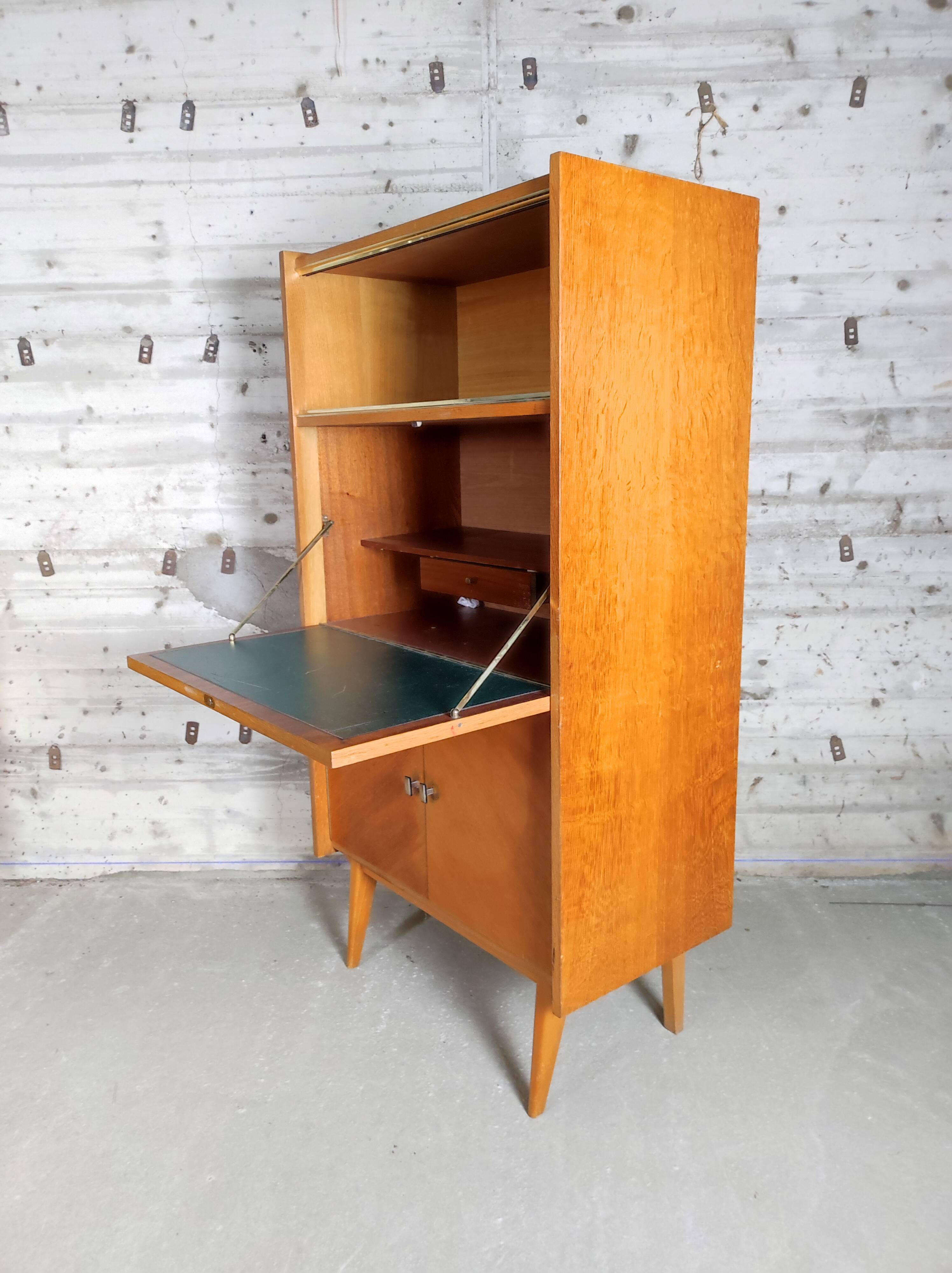 Secrétaire vintage pieds comaps