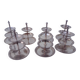 Set of 10 three-tiered serving trays.
