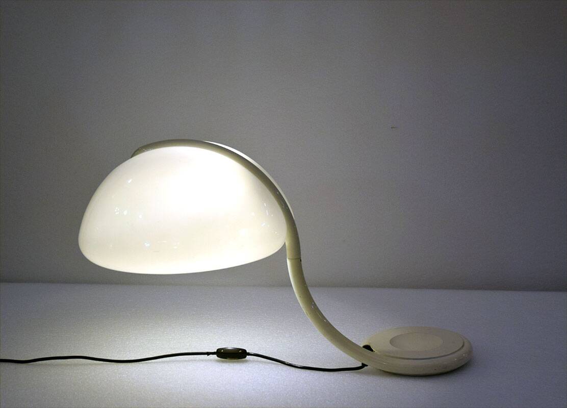 o Martinelli Serpente table lamp from the 1960s